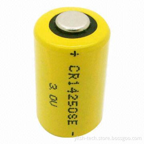High-energy Li-MnO2 CR1/2AA Battery, 3.0V, 900mAh, Used for Gas Meter and Smoke Alarm